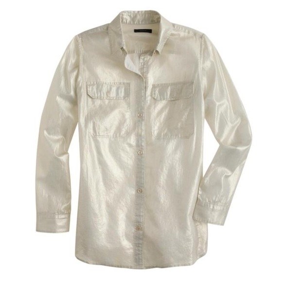 J. Crew Tops - 3/$25 J. Crew Whisper Lame Lightweight Camp Shirt